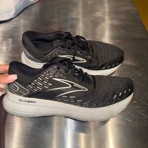 Brooks Glycerin 20 Black White Running Shoes 1203691D059 Mens 9 Wide D